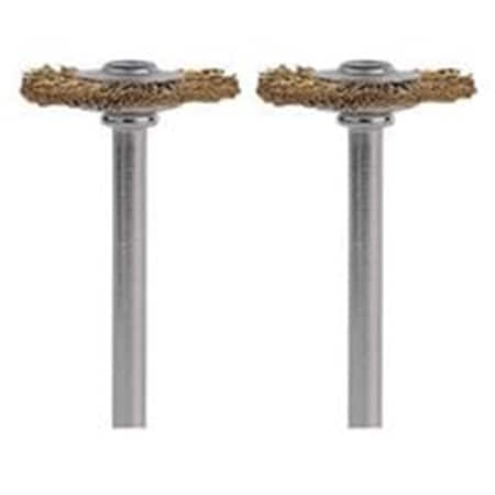 S-B Power Tool Brass 0.75 in. Brush, 2PK 7138175
